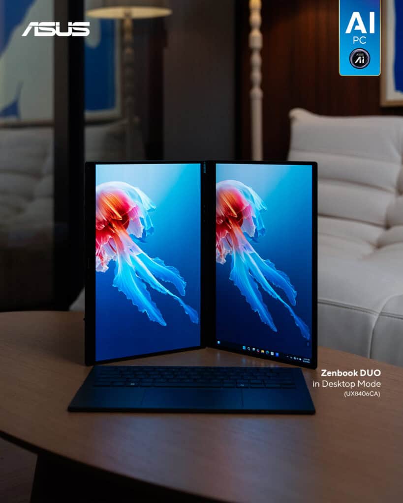 01_Zenbook DUO (UX8406CA)_Versatile modes_Clean vers