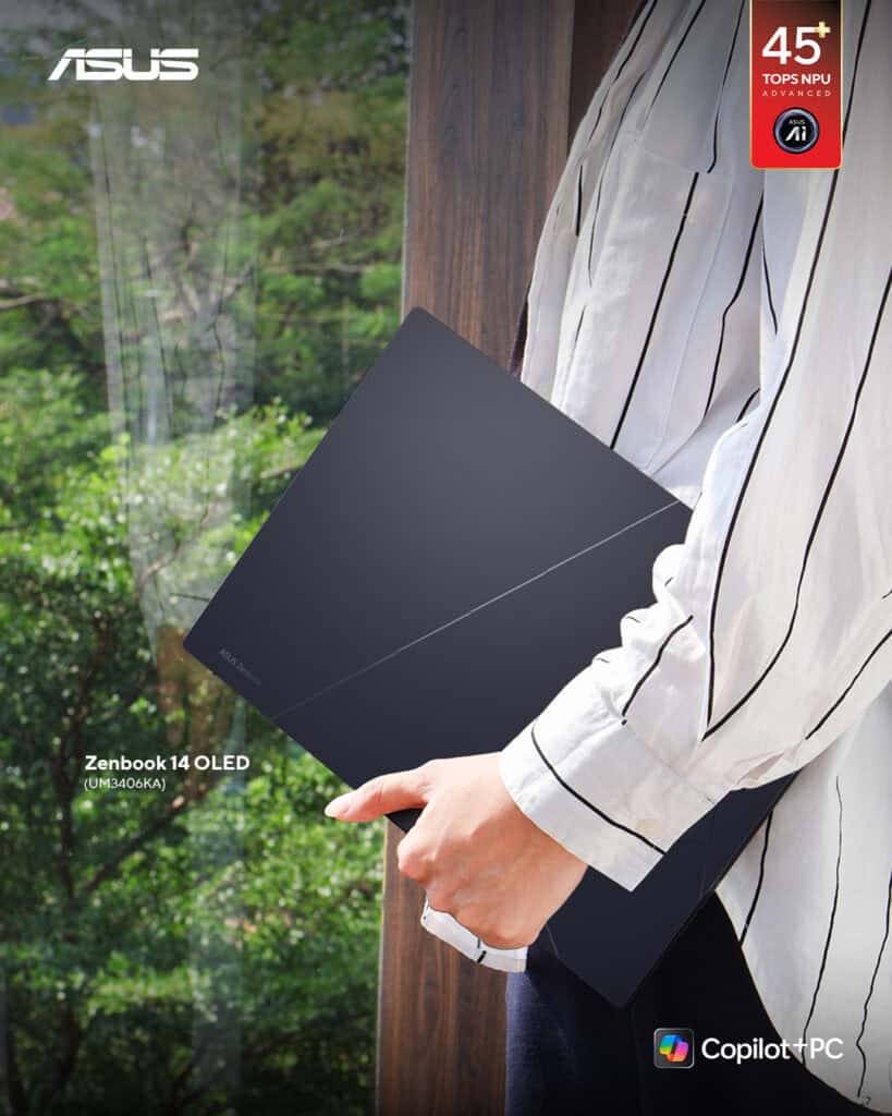 02_ASUS Zenbook 14 OLED (UM3406KA)_Effortless mobility_Clean vers